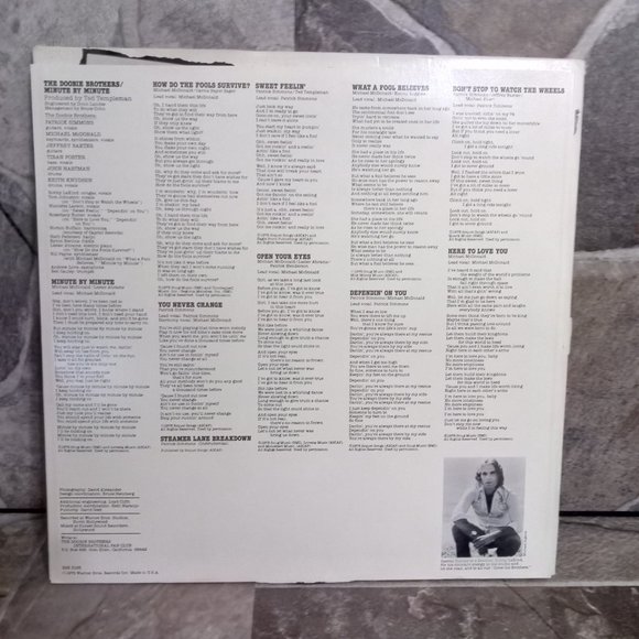 Doobie Brothers Minute by Minute Vinyl Record BSK 3193 1978 - Picture 3 of 6